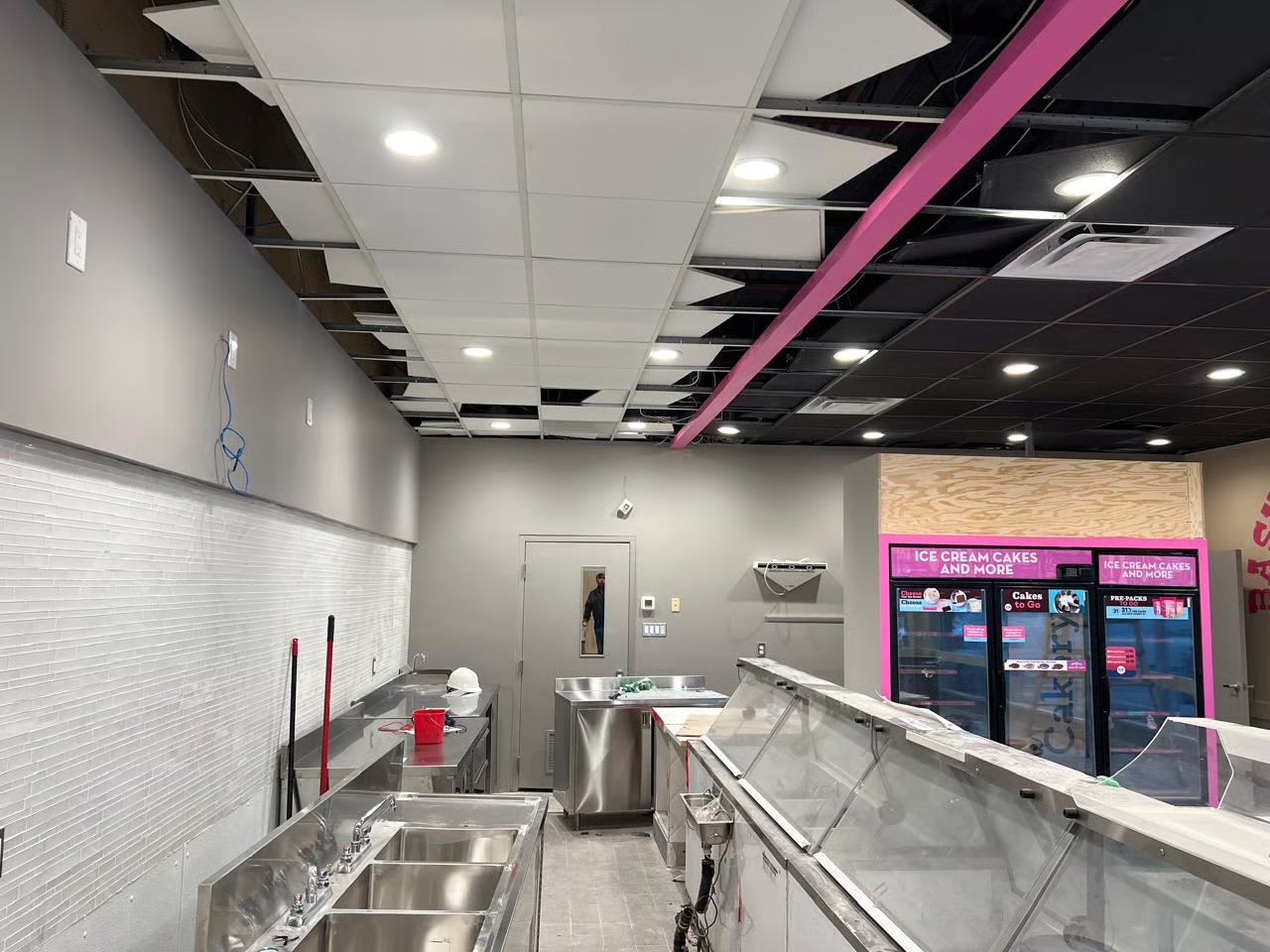 Retail interior painting project