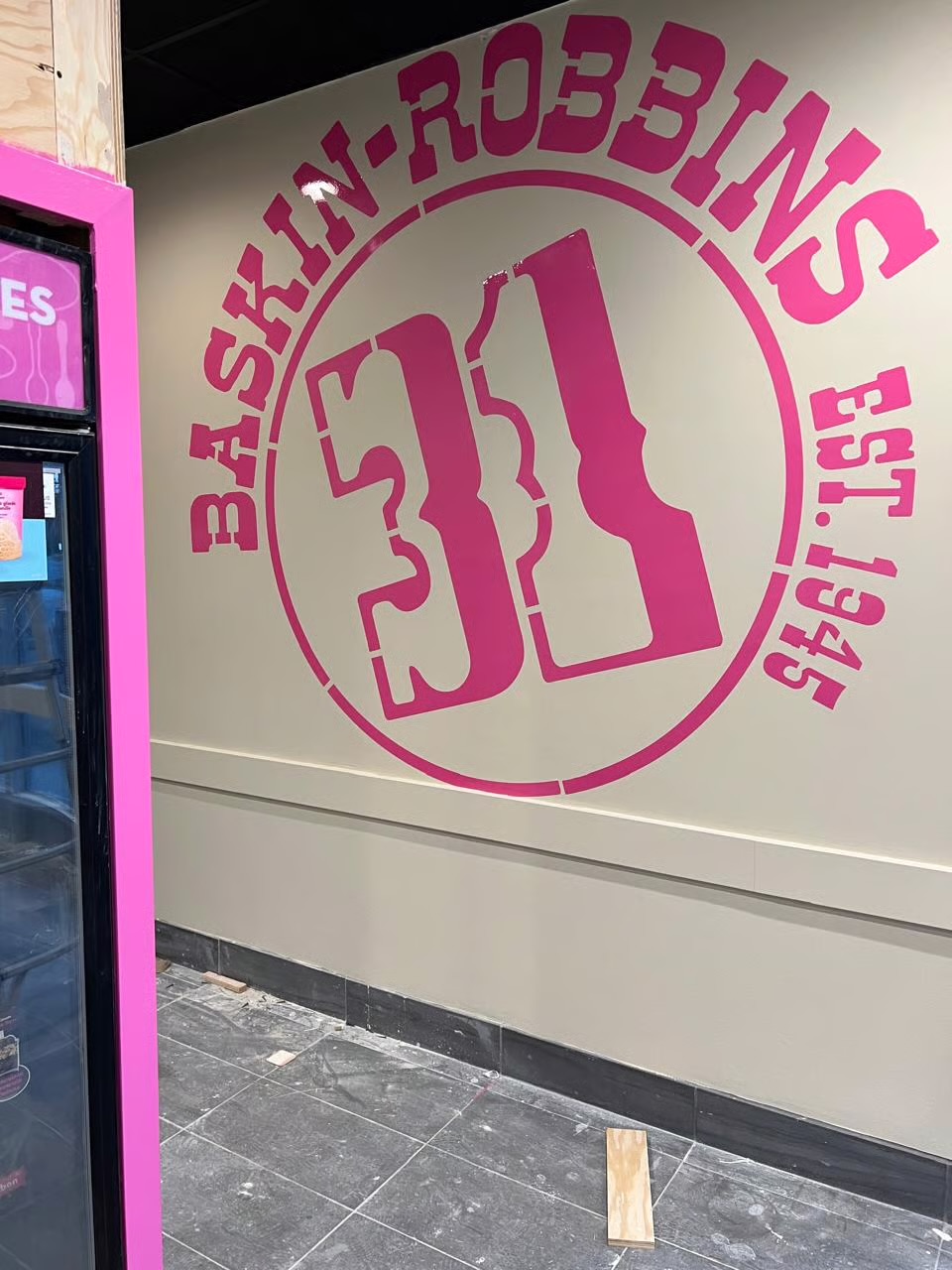 Brand-driven feature wall and detailed paint work