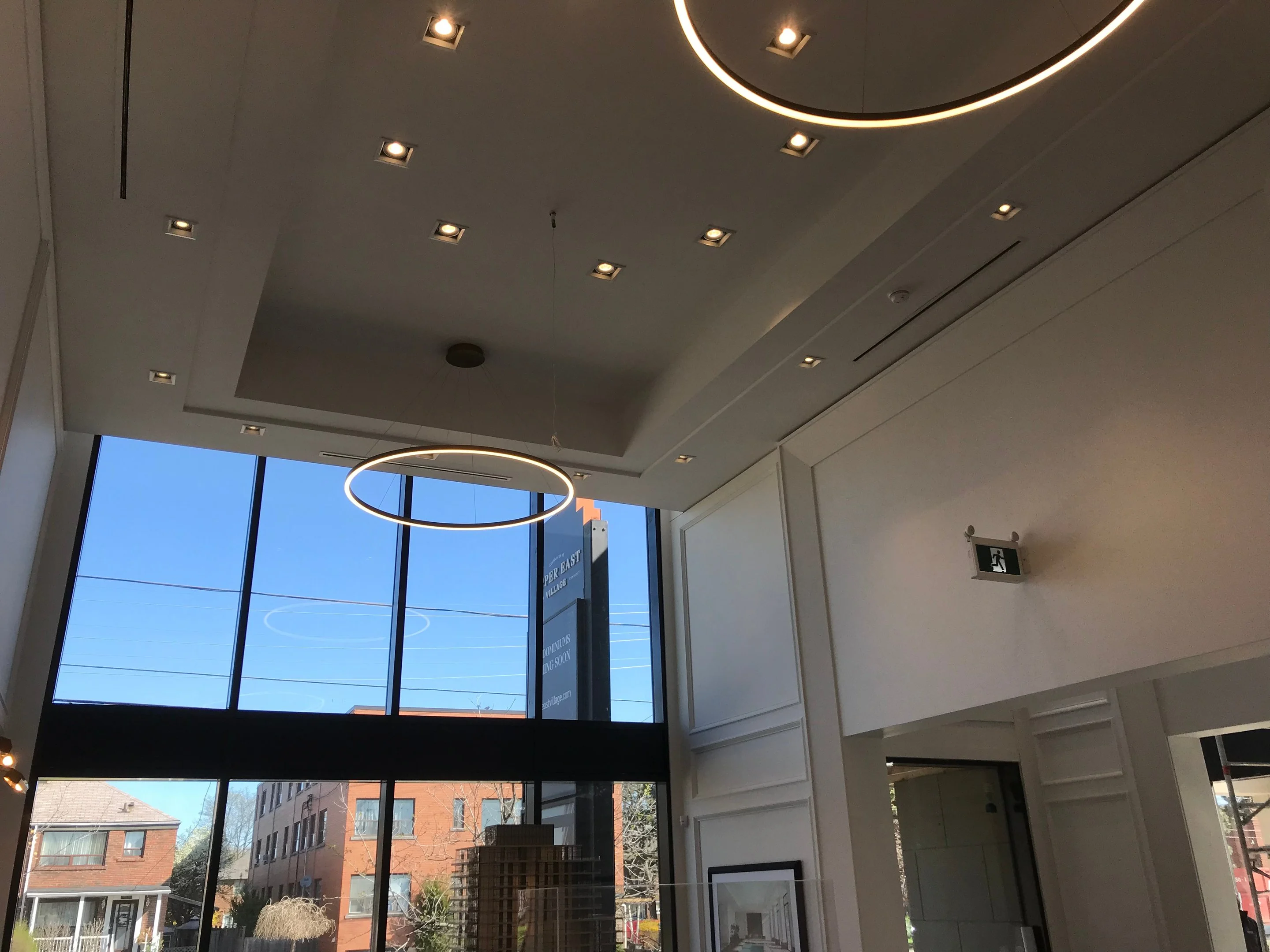 Architectural ceiling and lighting feature